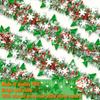 Yousheng 6.5ft Christmas Snowflake Tinsel Garland Faux Greenery Metallic Twist Garland for Indoor Outdoor Porch Window Fireplace Wall Holiday Decor