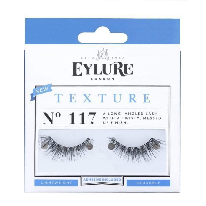 Cils eylure texture sont un long cil angle avec une finition tortueuse foiré. Coups de fouet bande de eylure rehaussent la beauté na