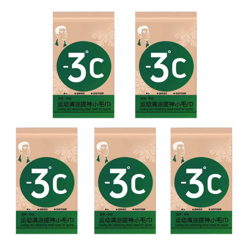 5/10PCS Summer Mint Cooling Towel Instant Ice Cold Towel Sweat Wicking Reusable Mosquito Repellent Towel for Outdoor Sports Travel