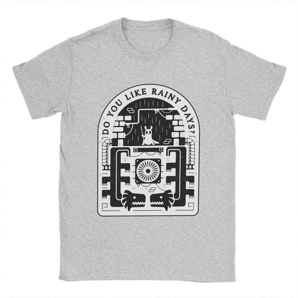 Slugcat Days Rain World T Shirt for Men 100% Cotton Novelty T-Shirts Crewneck Game Anime Tee Shirt Short Sleeve Tops 6XL