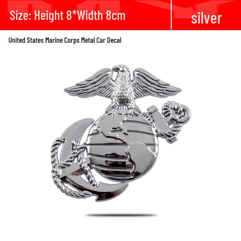 

3D Металлический Орел Морской Пехоты Наклейки для Модификации Кузова и Боковин Автомобиля