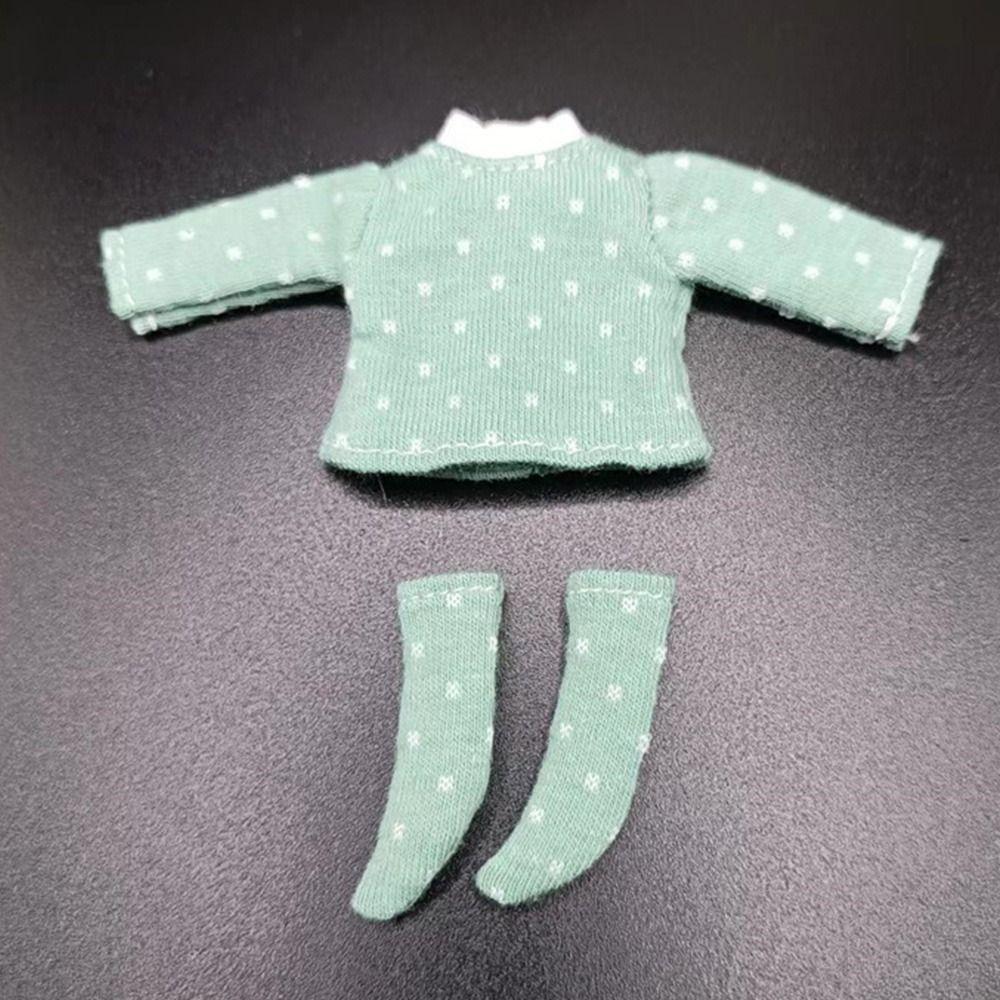 Dolls Clothes Suits DIY Doll Clothes Doll T-shirt Socks Doll Cotton T-shirt Cotton Dot Blouse