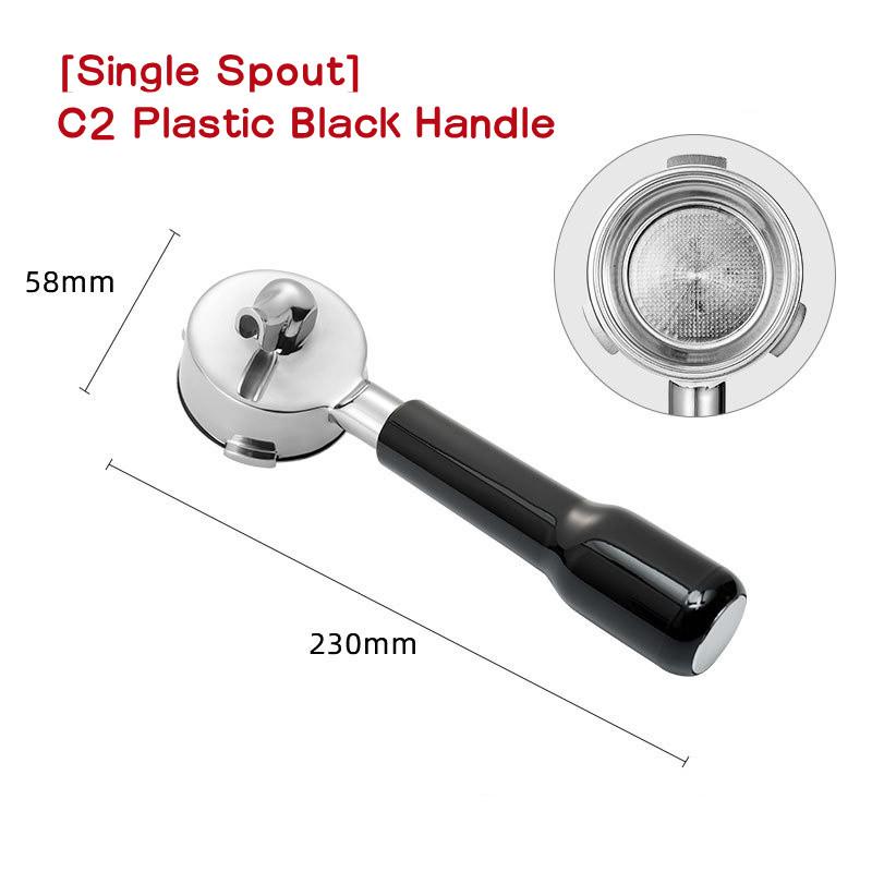 

For Barsetto/Hauswirt/London Fog/LEHEHE Coffee Machine Single/Double Spout Coffee Portafilter 58mm Filter Holder Wood Handle 58mm For Barsetto