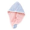 Towel Bath Hats with Button Fast Drying Hair Towel Microfiber Hair Drying Cap  Women