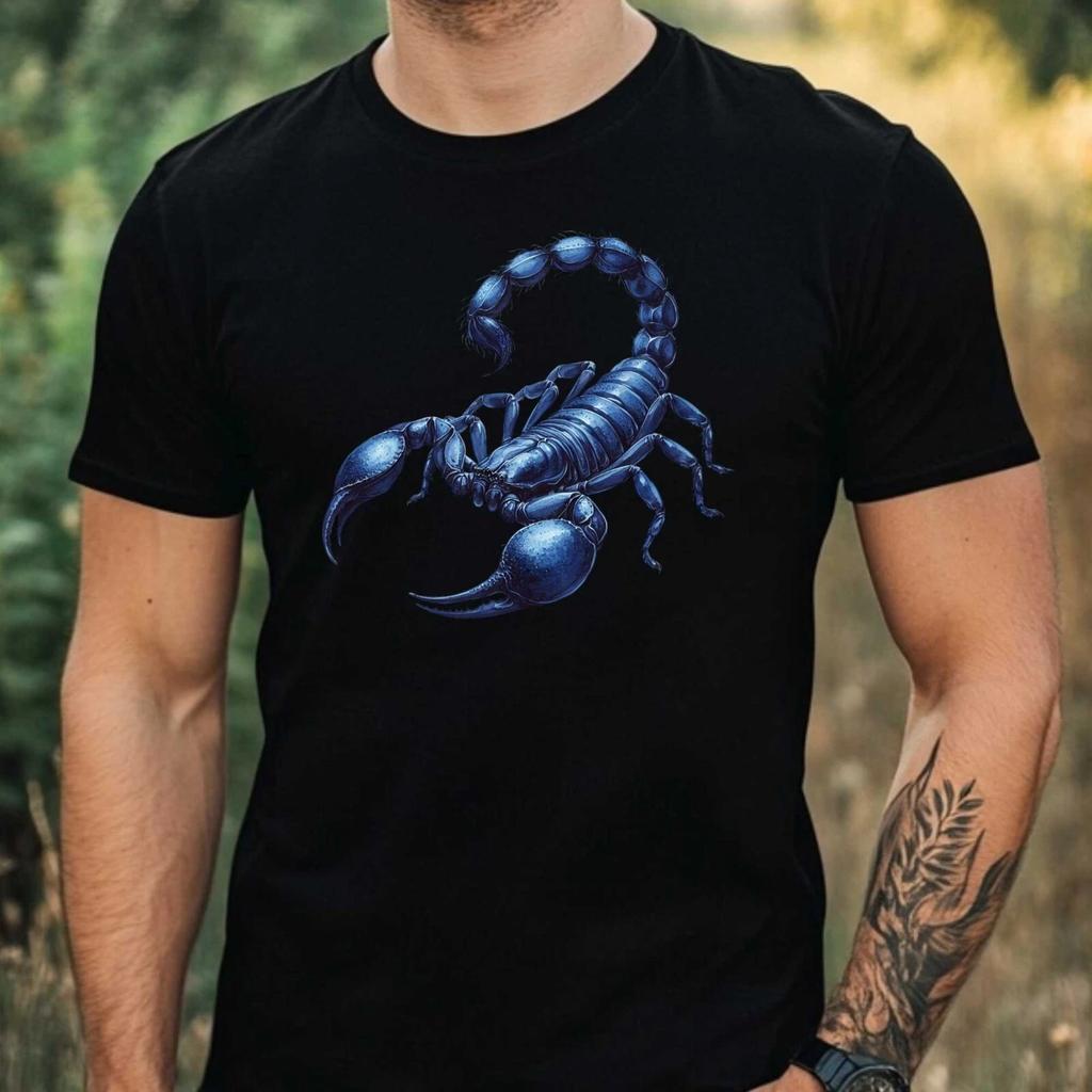 T-Shirt Herren Skorpion Motiv Baumwolle Größe XS bis 5XL