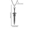 Hot Selling Accessories Big Sword Pendant Men's Punk Style Hip Hop Necklace Statement Accessories Necklace