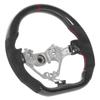 Carbon Fiber Steering Wheel Suede Hand Grips Red Stitching Fit for Subaru BRZ 2017 2020