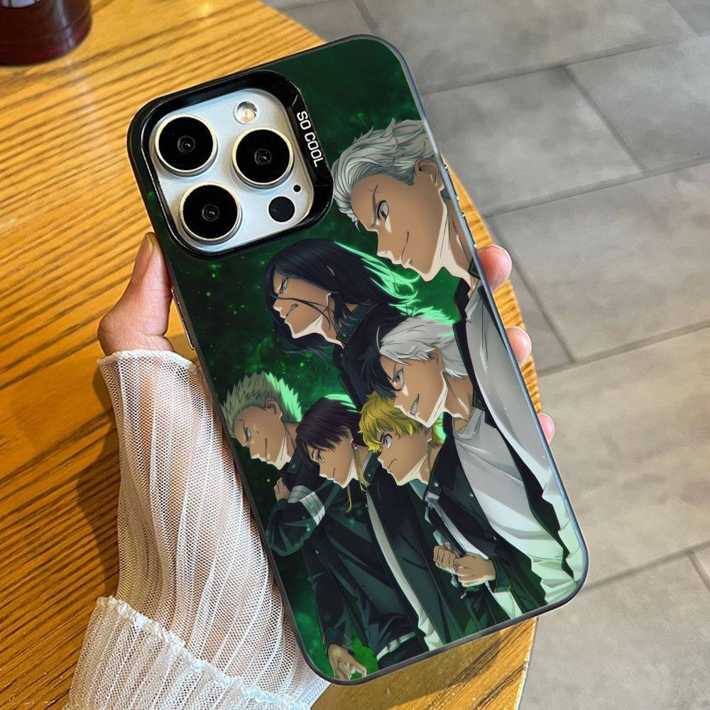 Anime Fighting W-WIND B-BREAKER Phone Case For iPhone 16 17 15 14 12 13 Pro Max Black Candy Matte Shockproof Cover