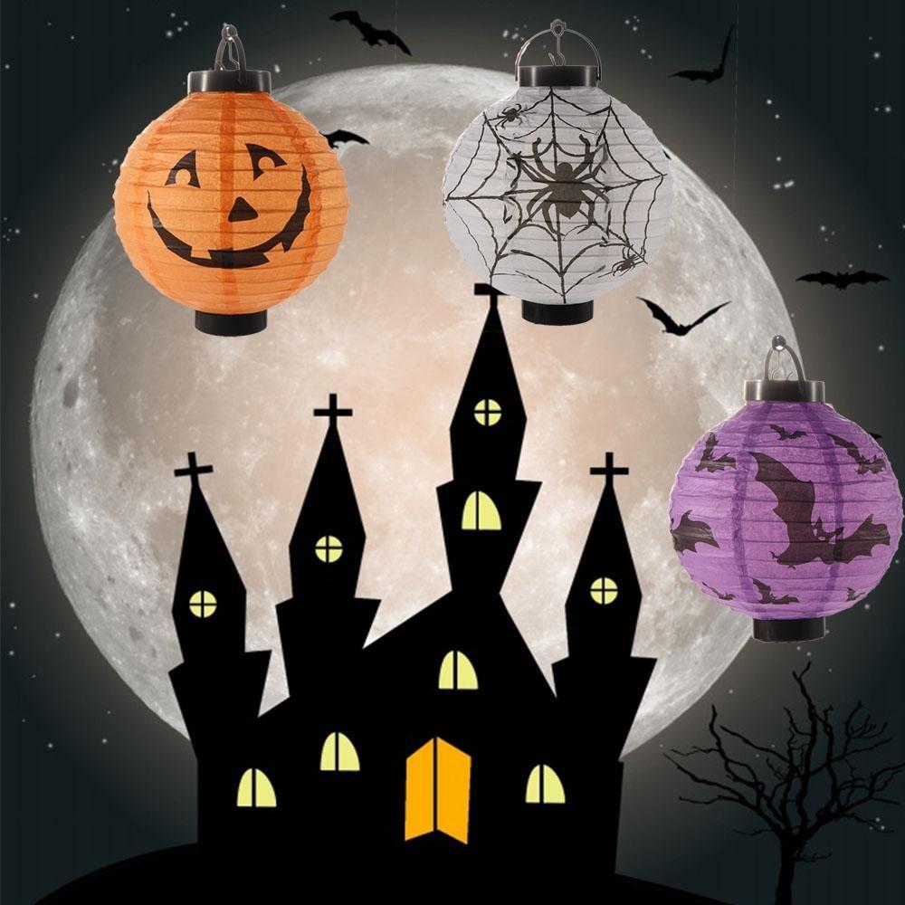 With Handle Hanging Pumpkin Lantern DIY Halloween Pumpkin Lantern Party Pendants