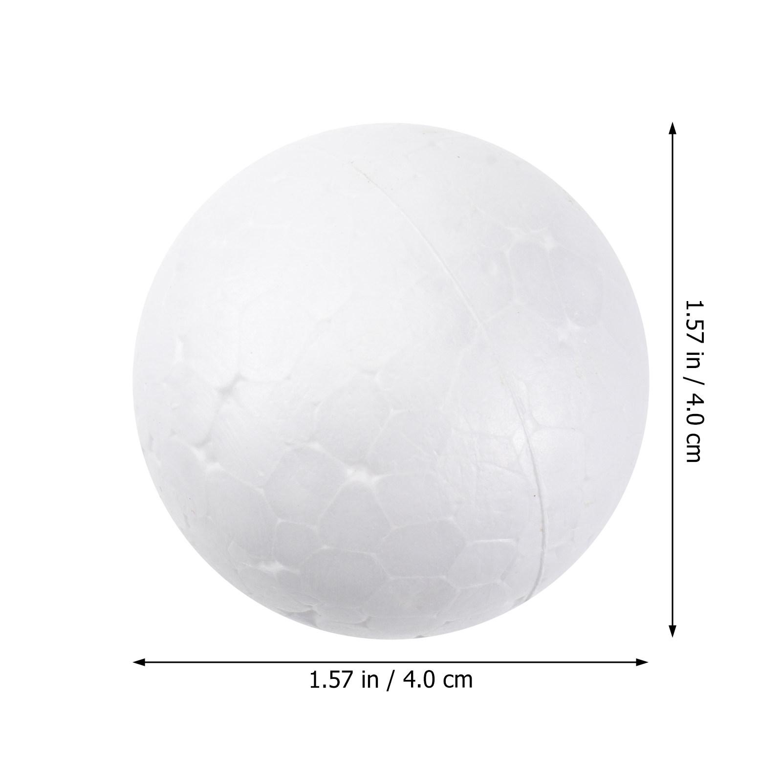 

100Pcs White Polystyrene Solid Balls Round Spheres 4Cm Craft DIY Wedding Ornament Party Decoration Polystyrene Balls
