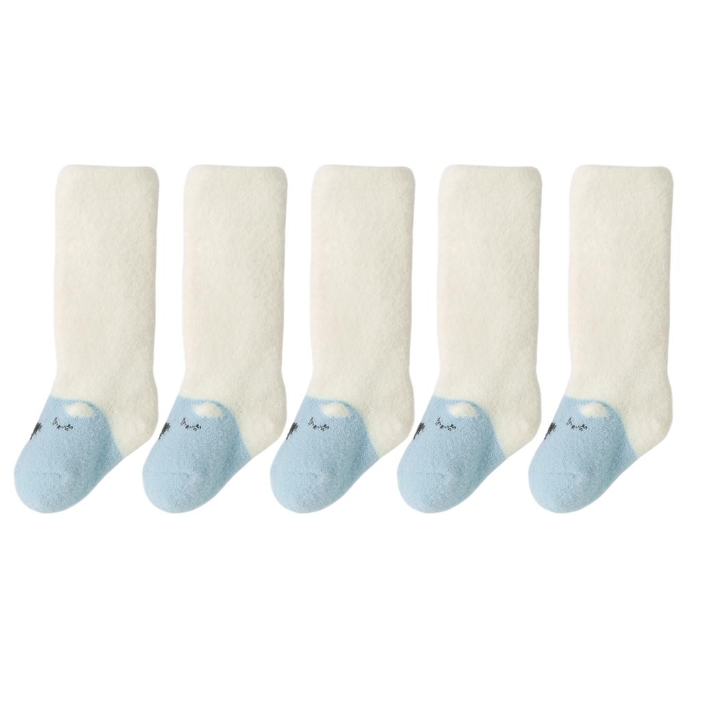 5Pairs 0-36M Winter Baby Newborn Socks Thick Warm Long Leg Socks Soft  Comfortable Boy Girl Toddler Socks