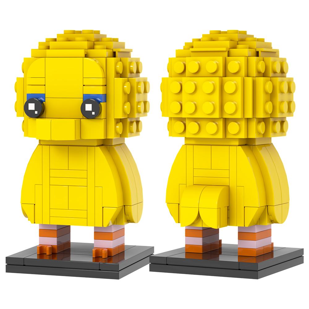MOOXI Tecknad Serie MOC Klossar Anime BrickHeaded Set Vuxna Modell Byggklossar Barnleksaker För Barn Födelsedagspresenter LG1003