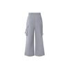 Adidas Originals Cargo Pants With Logo, Mid Waist, Long, Breathable, Sports Workwear Men Bottoms Light-Grey JG3952