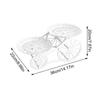 European Dessert Rack Plastic Material Party Dessert Table Decoration Food Fruit Plate White Birthday Party Beautiful Cake Stand