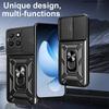 Slide Lens Armor Funda for Honor 400 Smart 5G Case for Honor X7D X7C X5B Plus 4G 200 Smart Case Magnetic Ring Stand Holder Cover
