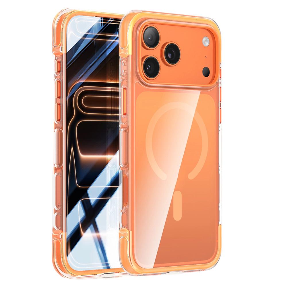 For iPhone 17 Pro Max Case Compatible with MagSafe Clear Acrylic TPU Airbag Shockproof Phone Cover
