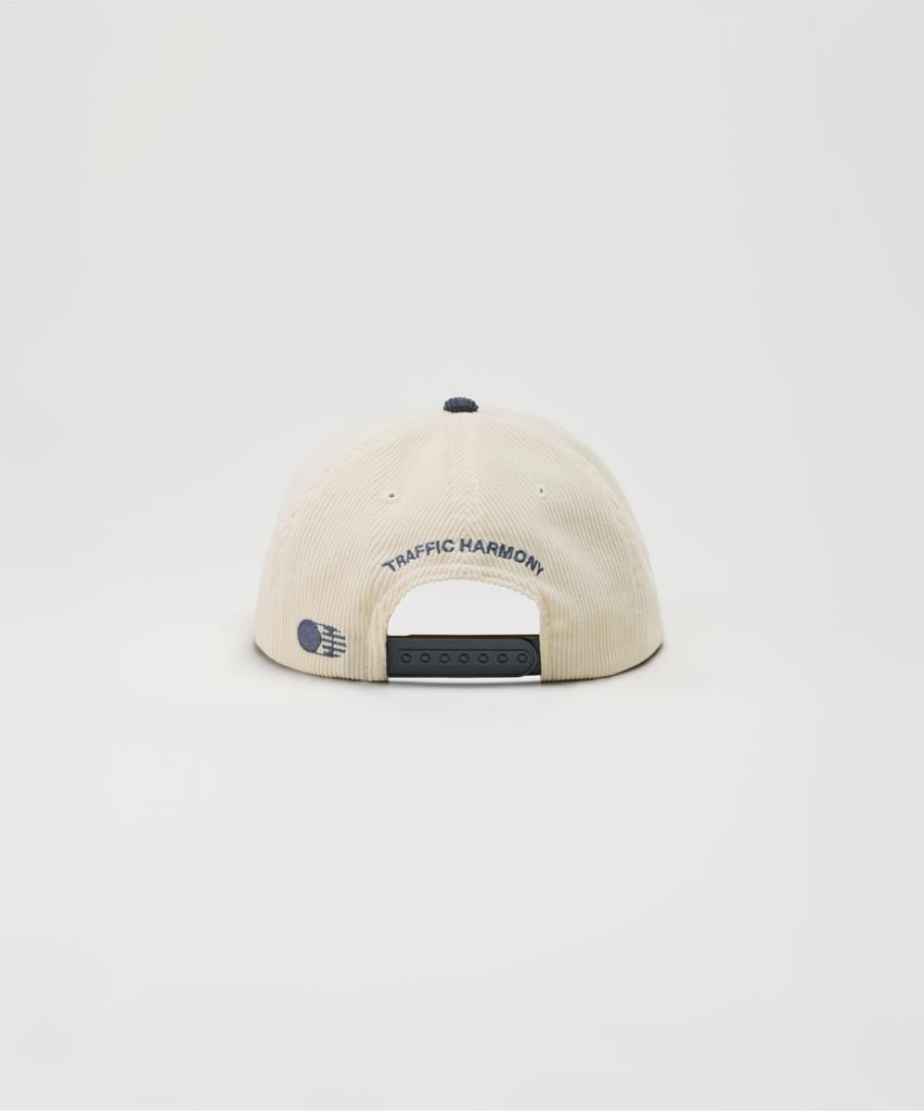 Teulaepighamoni Corduroy Round Logo Deep-Fit 5-Panel Cap_Grey
