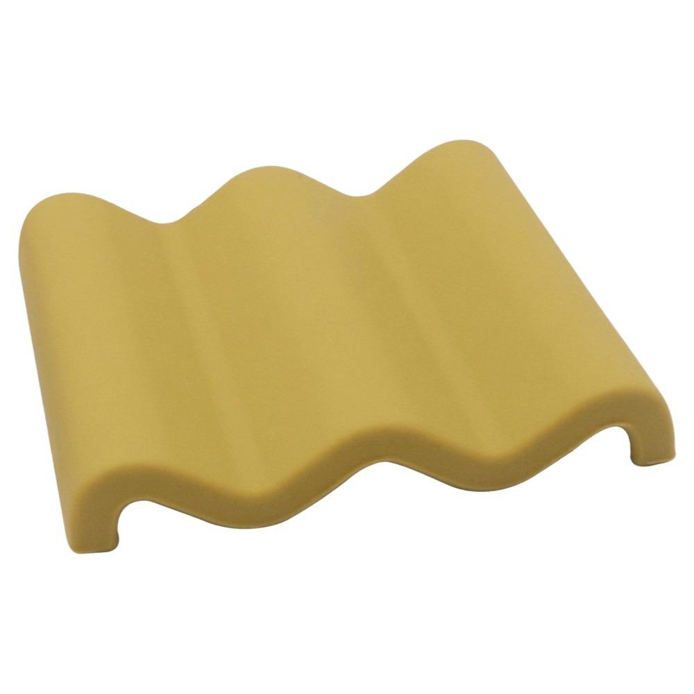 New Marble Pattern Soap Dish Silicone Wave Shaped Soap Holder Anti Slip Quick Drying Soap Tray Kitchen Countertop