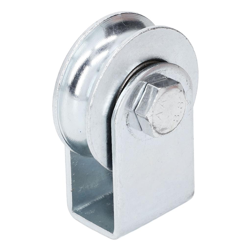 Groove Pulley Wheel U Type Wall Mounted Stainless Steel Rope Block Roller 0.8T Load Bearing 64mm