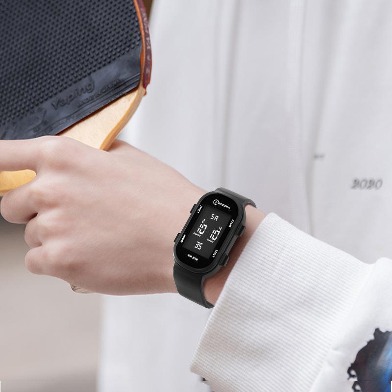 Orologio Digitale da Polso Sportivo Impermeabile Multifunzione Luminoso Bracciale Maschile per Ragazzi e Ragazze Orologio da Polso alla Moda