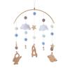 Lass uns Baby-Mobile Rasseltiere 0-12 Monate Weltraum Planeten Anhänger Kinderbett Glocke Kleinkind Rasseln Karussell Kinder Musikspielzeug Geschenk