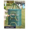 Hanging Drying Rack 70X50cm Foldable Fishing Vegetable Fish Net 3 Layer Clothing Drying Storage Drying Net