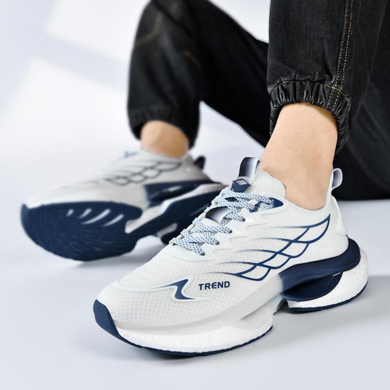 Plus Size Mesh Breathable Casual Sneaker Summer Lightweight Popcorn Sports Running Shoes Luminous Fashion Shoes