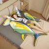 Large Tuna Throw Pillow Cushion Plush Toy Doll Simulation Blue Marlin Doll Girl Holding Sleeping Doll