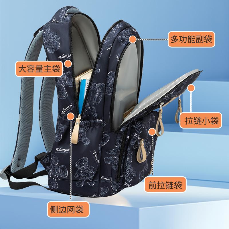 Fashion Graffiti Backpack Men's and Women's Leisure Travel Large Capacity Backpack Versatile Middle School High School University