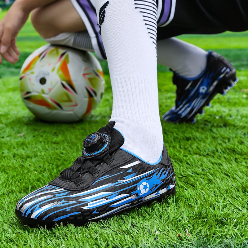 2026 Kids Soccer Football Boots FG Cleats Unisex School Training Non-Slip Breathable Outdoor Athletic Shoes for Boys Girls