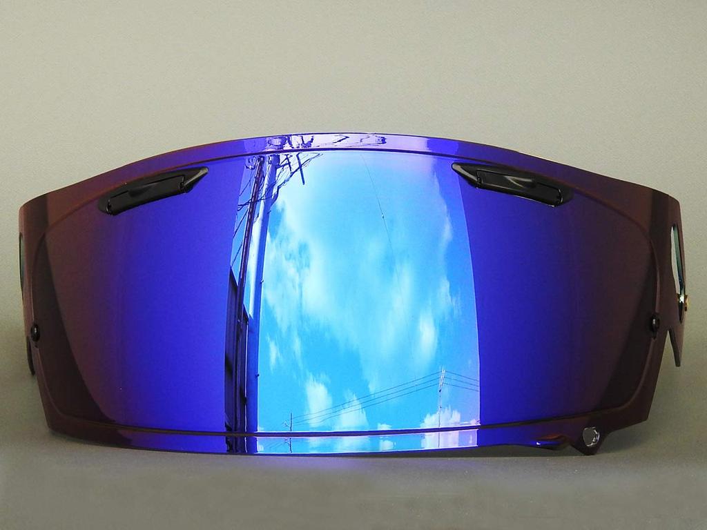 RXP VAS-V MV Compatible Blue/Dark Smoke Mirror Shield External Product Arai Alai VAS-V MV