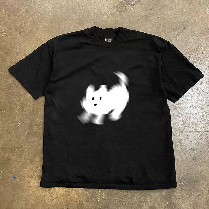 

Зарабатывайте деньги на благотворительность 3a260G Чистый хлопок двойная пряжа! Вверх, человек! Тяжелая футболка с коротким рукавом свободного кроя для пары, женская, мужская 3A [double yarn pure cotton 260g] Black 3XL