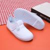New children's indoor canvas shoes, non-slip soft-soled dance shoes, comfortable and wear-resistant little white shoes, the same for men and women
