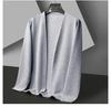 Men's Casual Waffle Knit Cardigan - Spring & Autumn Solid Color Breathable Jacket