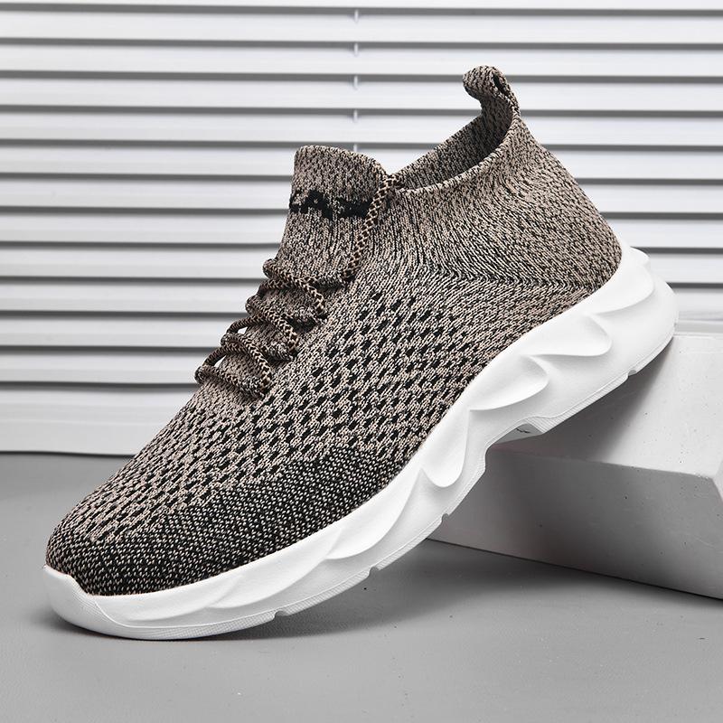 

Кроссовки мужские и женские повседневные летние ультралегкие и дышащие для бега на открытом воздухе нескользящие и износостойкие хитовые парные кроссовки 46 хаки