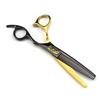 6.0 Inch Black And Gold Nepson Cover Plate Hair Clipper Hair Clipper Tooth Clipper Antler Tooth Non-Marking Tooth V-Shaped Tooth Fish Bone Tooth