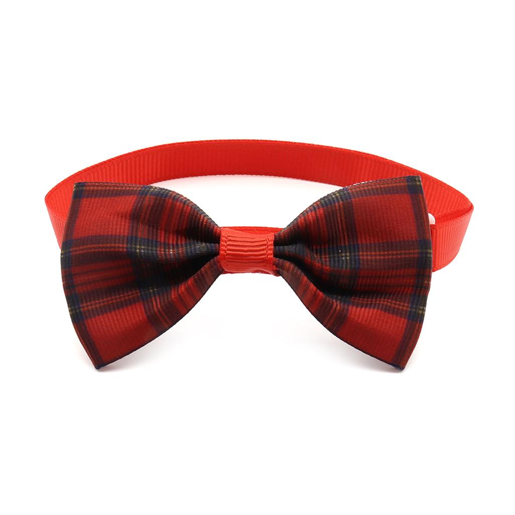 Adjustable Cat Collar New Year Party Dog Bow Tie Pet Wedding Necktie Collar Pet Festival Party Supplies Formal Neckwear