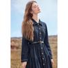 Betu Women's Belted Denim A-line Dress