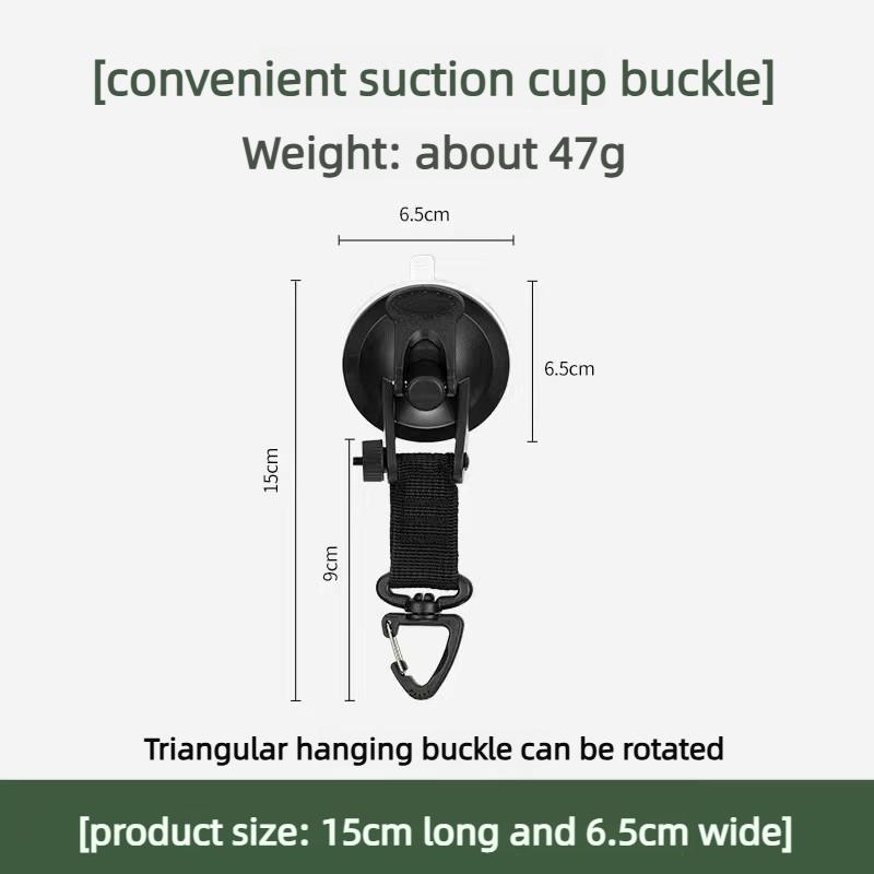Strong Load-bearing Suction Cup Hook Heavy Duty Car Tent Anchor Hook Outdoor Camping Car Repair Fixing Accessory