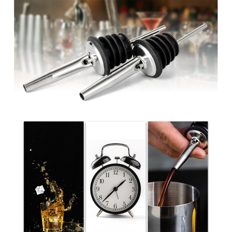Liquor Pourer With Exact Flows Control For Cocktails And Wine Serving Stainless Steel Accurate Liquor Dispensing Tool