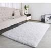 AIMOONSA Soft Rectangular Rug 80x120 Cm - White, Non-slip, Modern
