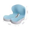 Memory Foam Seat Cushion One-piece Office Chair Cushion Breathable Sitting Pillow Massage Lumbar Support Pain Relief Supplies