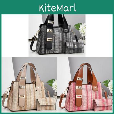 Pu Tote Bag For Women With Top Stitching And Zipper Closure For Daily Use
