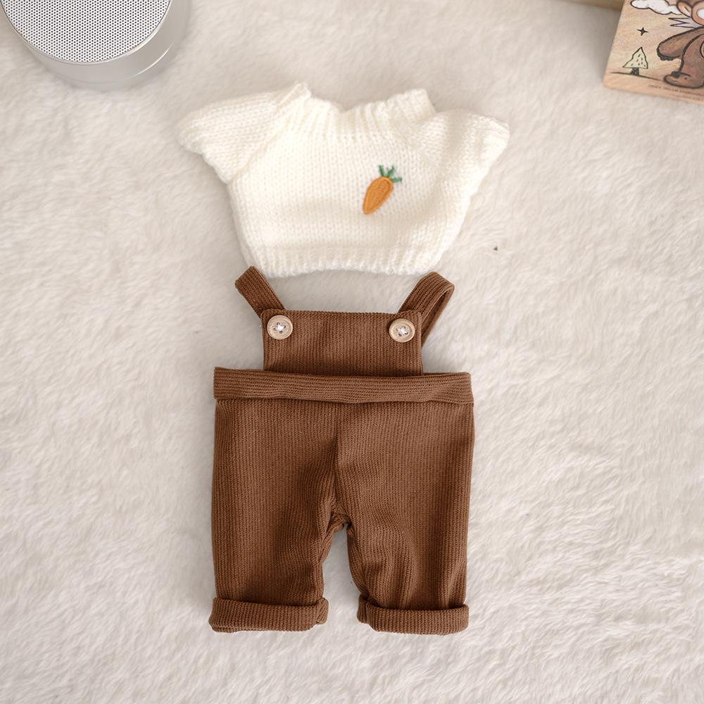 Potato Doll Mia: Vinyl Jointed Doll with Sweater, Overalls & Shoes Set