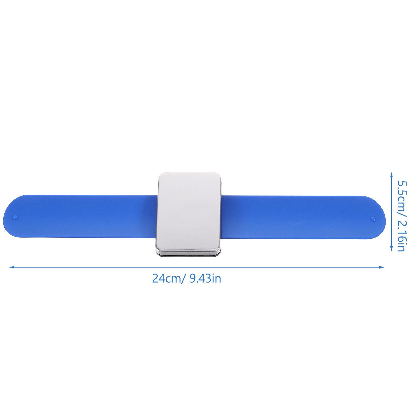 

bracelet Premium Silicone Slap Wristband Pin Holder For Hairdresser Salon Supplies Craft Sewing Tool Green синий