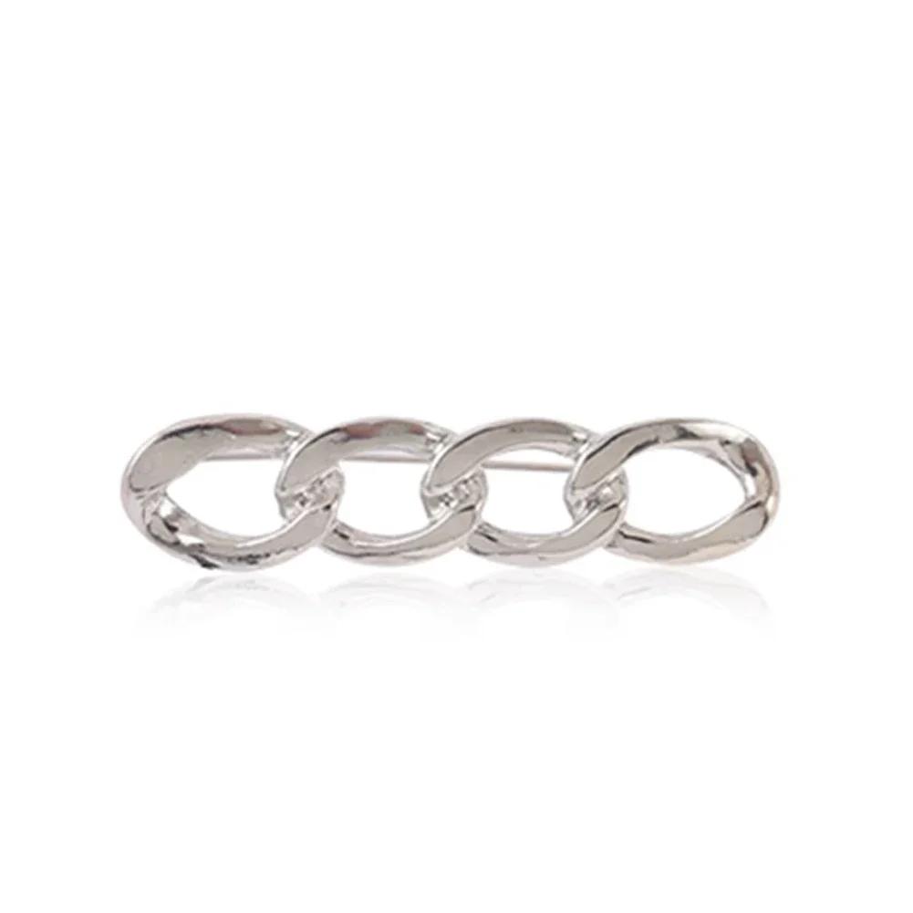 1/2Pcs Women's Clothing Brooch Set Smooth Chain Brooches for Women Lapel Pin Tightening Waist Pin Waist Buckle Diy Accessories