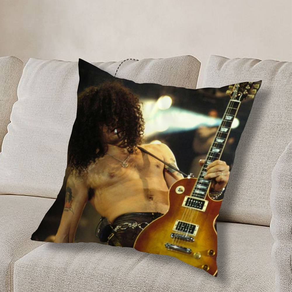 B-Band Guns N Roses Catchy Pillow Case Sofa Living Room Bedroom Headboard Backrest Cushion Square Cushion Nap Time