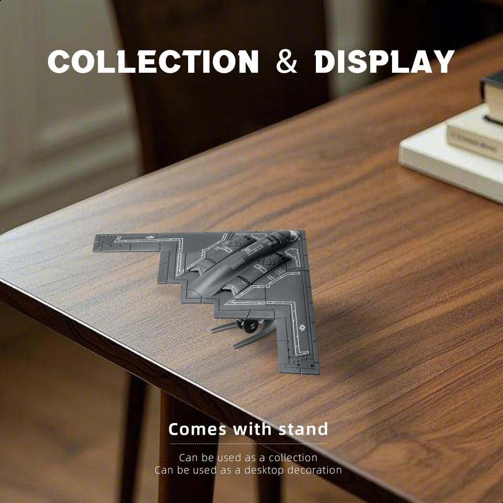 Maßstab 1/200 B-2 Spirit Tarnkappenbomber Schnellbau Militärflugzeug Spielzeug USAF Strategischer Schwerer Bomber Plastikmodellbausatz