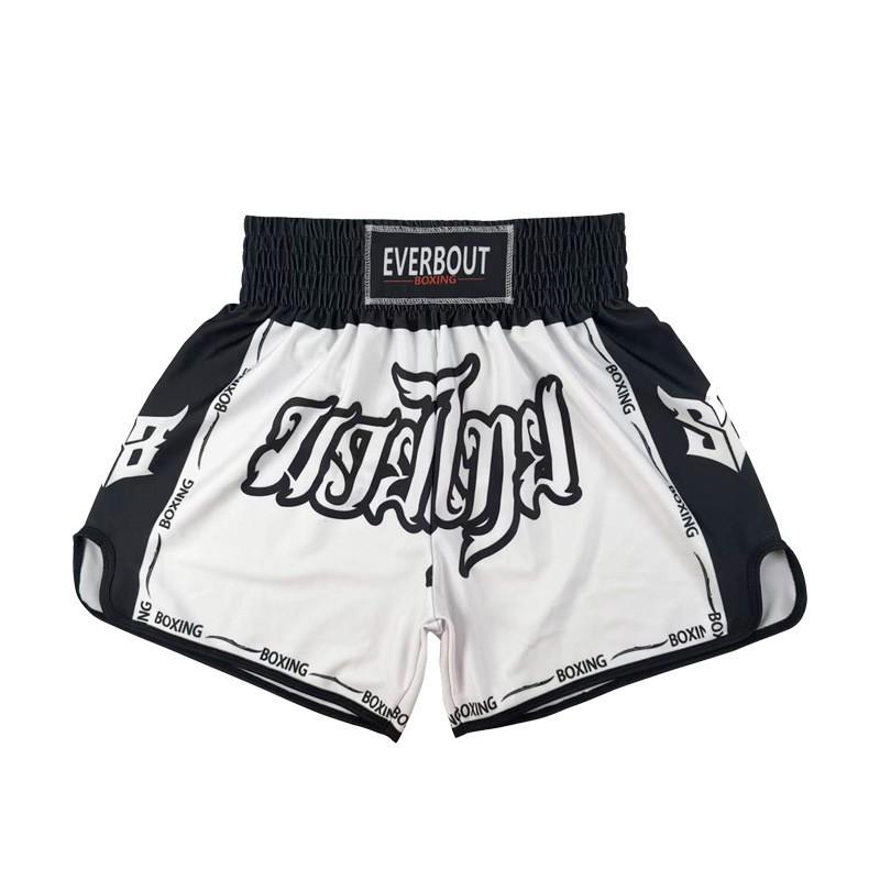 MMA Boxing Shorts Men Women Training Fight Sports Thai Kickboxing Gym Workout Athletic
