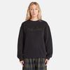 Timberland Sweatshirts Women's Black Crew Neck Moderate Regular A6HV5-001